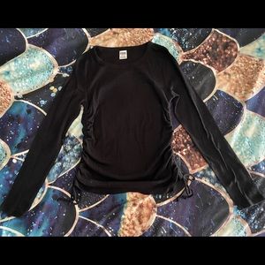 Pink by Victoria’s Secret Black Thermal Top